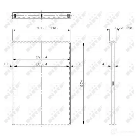 Радиатор NRF YTL 6D69 29720 1438017427 - Изображение 1