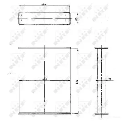 Радиатор NRF 1438017045 1286 05 23LU - Изображение 1
