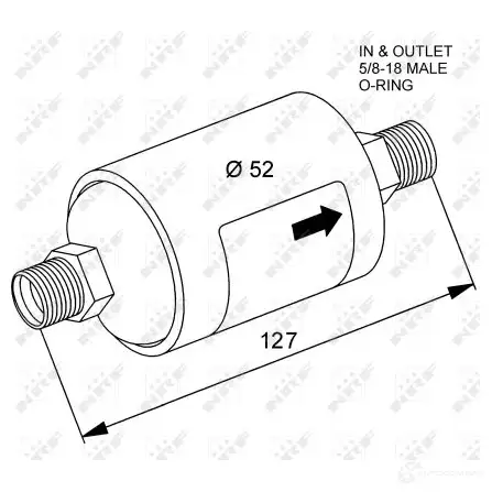 Осушитель кондиционера NRF 1787013 8718042018502 9U5 RPM 33115 изображение 0