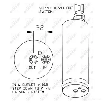 Осушитель кондиционера NRF 8718042019097 33181 1787064 DRVH3 PV - Изображение 1