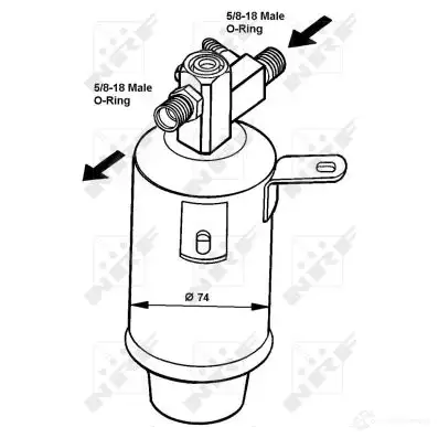 Осушитель кондиционера NRF 1786938 8718042017581 33018 G BSXM - Изображение 1