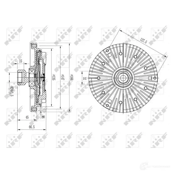 Клапан EGR NRF 48453 SF5 RH 1437654119 - Изображение 1