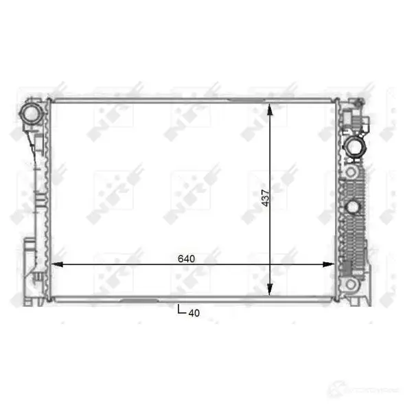Радиатор охлаждения двигателя NRF 8V OT5JX 8718042172273 59108 1792182