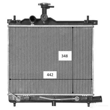 Радиатор охлаждения двигателя NRF 58460 8718042162502 W6 QKP 1791933 изображение 0