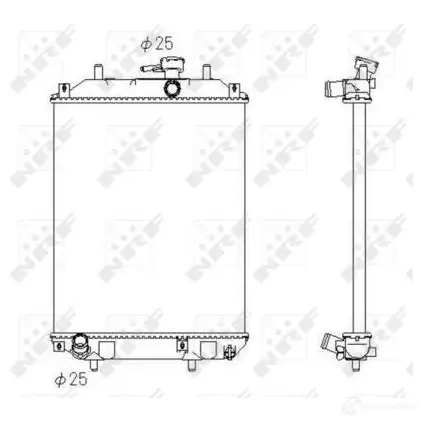 Радиатор охлаждения двигателя NRF 1790634 53413 J8O89 H 8718042036773 изображение 0