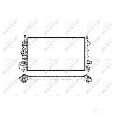 Радиатор охлаждения двигателя NRF 58205 1791713 8718042041159 4AQR O изображение 0