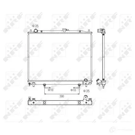 Радиатор охлаждения двигателя NRF 1790959 53754 8718042072412 GAN9D D изображение 0