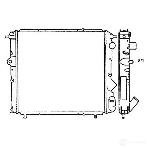 Радиатор охлаждения двигателя NRF 1423373493 81XU T 8718042043771 58933
