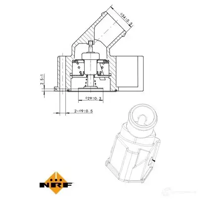 Радиатор охлаждения двигателя NRF T540 JW 566707 1791588 8718042048950 изображение 1