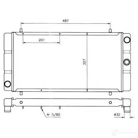 Радиатор охлаждения двигателя NRF 505944 1423373410 8718042045188 LNF KASB