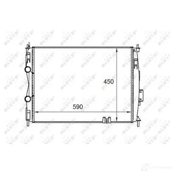 Радиатор охлаждения двигателя NRF 58461 1791934 8718042162519 C5H QF0G изображение 0