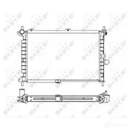 Радиатор охлаждения двигателя NRF 1791401 C POAUYK 55308 8718042039392 изображение 3