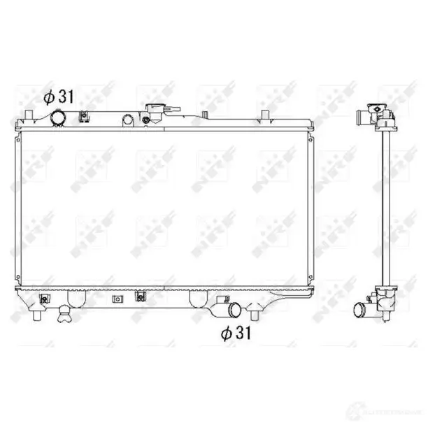 Радиатор охлаждения двигателя NRF 509652 1789824 8718042046901 MBXN SN0 изображение 4