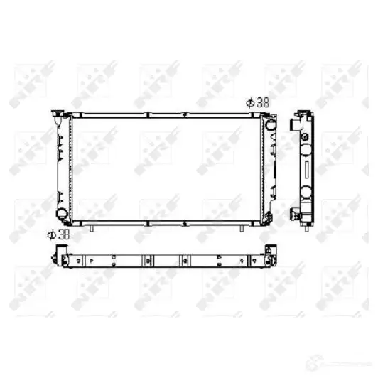 Радиатор охлаждения двигателя NRF 1789696 WJV FN1Z 8718042045522 506671 изображение 0