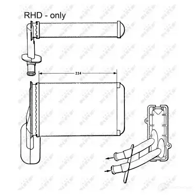 Радиатор охлаждения двигателя NRF 1791157 MF2 CTY 8718042048844 539568 изображение 1