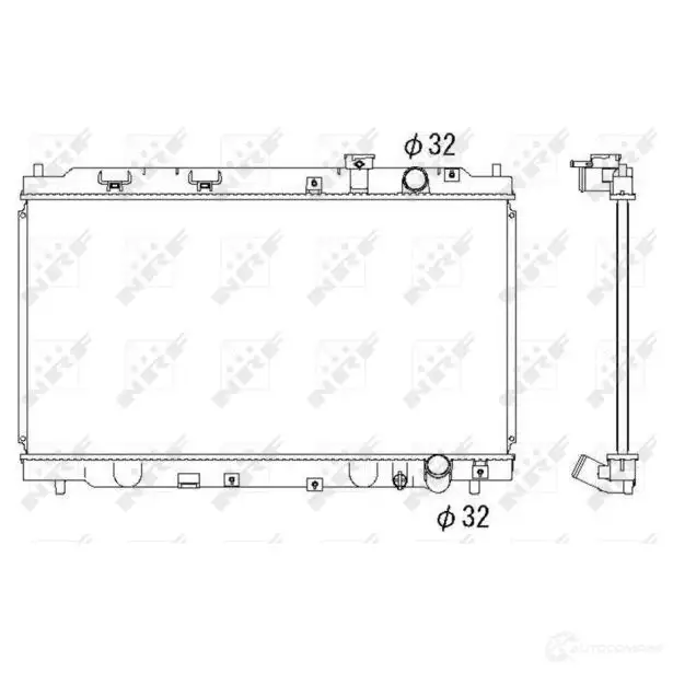 Радиатор охлаждения двигателя NRF 8718042035516 COU 1NG3 53284 1790514 изображение 0