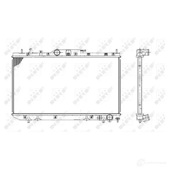 Радиатор охлаждения двигателя NRF 1790641 O AI40OB 53420 8718042036834 изображение 0