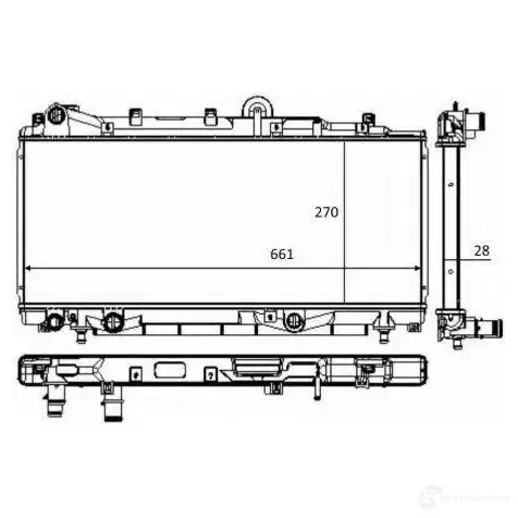 Радиатор охлаждения двигателя NRF DZY BP 1791772 8718042161482 58283
