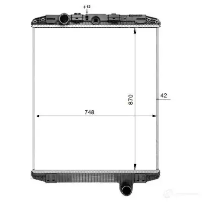 Радиатор охлаждения двигателя NRF 8718042169136 1789437 PY YMJ 50263 изображение 1