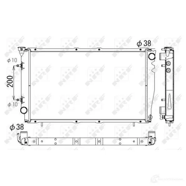 Радиатор охлаждения двигателя NRF 1790550 8718042035936 53326 KB 3FFJB изображение 2