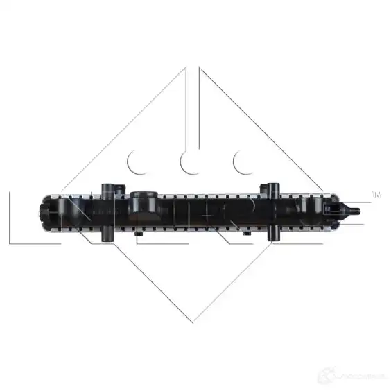 Радиатор охлаждения двигателя NRF 8718042072337 53750 1790955 R80 UX