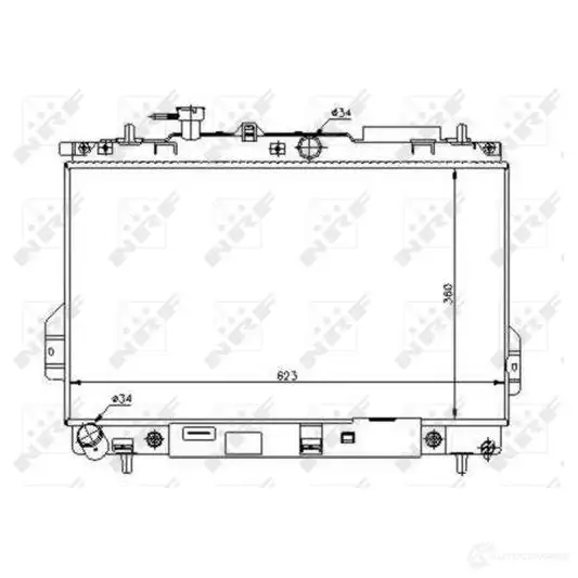 Радиатор охлаждения двигателя NRF 1790584 8718042036285 53363 RIBD I изображение 0