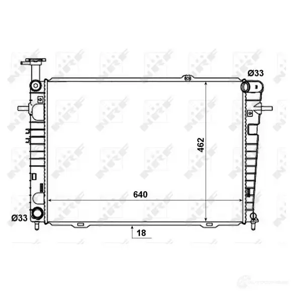 Радиатор охлаждения двигателя NRF 1790431 8718042132666 53192 WY ZIAG6 изображение 0