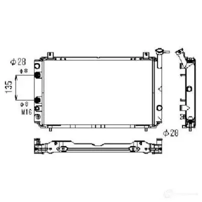 Радиатор охлаждения двигателя NRF 8718042045713 1789710 506860 X6 5C4 - Изображение 1