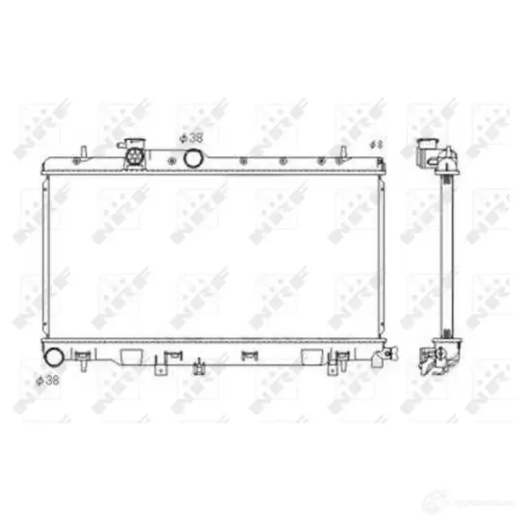 Радиатор охлаждения двигателя NRF 53697 COL AL 1790908 8718042068200 - Изображение 1