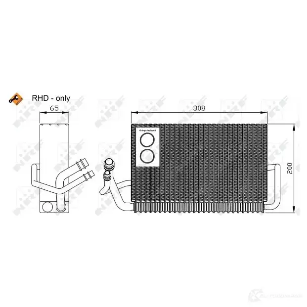 Испаритель кондиционера, радиатор печки NRF 8718042026873 NZ1 HD 36117 1788175 изображение 5