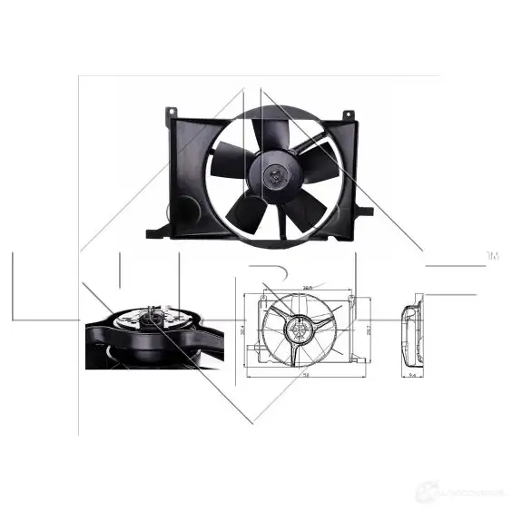 Вентилятор радиатора NRF 1788327 8718042029089 47009 J DHEW изображение 0