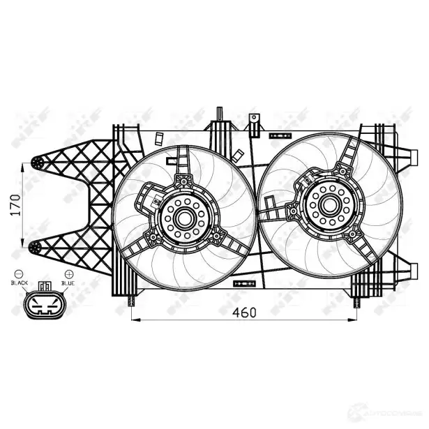 Вентилятор радиатора NRF 8QHJMP 5 1788712 47542 8718042126269 изображение 2