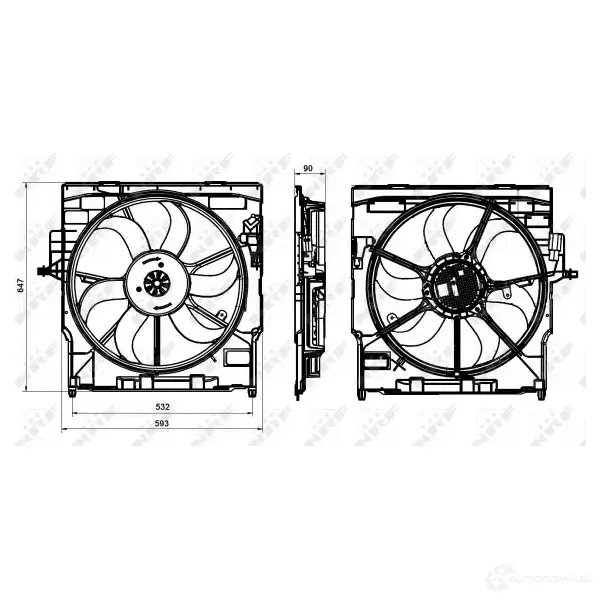 Вентилятор радиатора NRF Z PE206 8718042300140 1424814764 47837 изображение 1