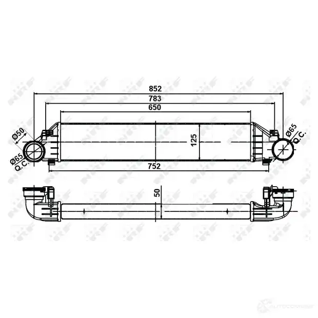 Интеркулер NRF H GY6LY1 1785280 30161A 8718042150271 изображение 5