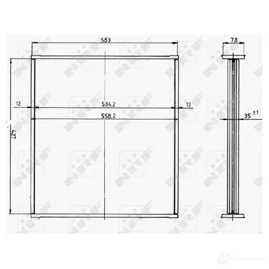 Интеркулер NRF 30237 8718042108494 1785345 1MJ TT2