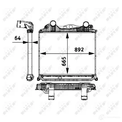 Интеркулер NRF 30206 1785321 V5ABZL L 8718042076694 изображение 5