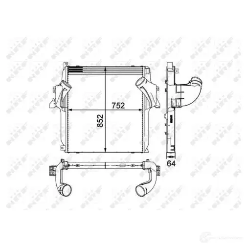 Интеркулер NRF 1785710 MSL CZ8 8718042072306 30905 - Изображение 1