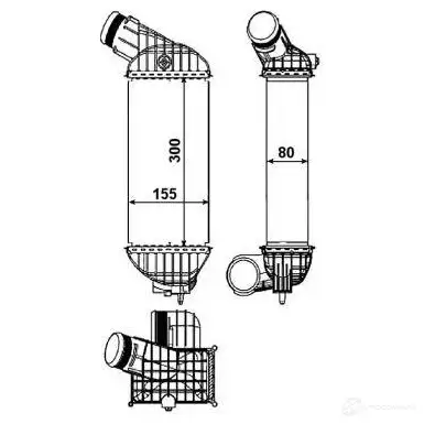 Интеркулер NRF 1423373280 30461 8718042100436 08 KMQ0E