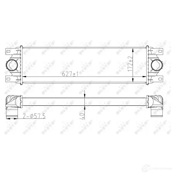 Интеркулер NRF 8718042013811 DU NH3G 30874 1785687 изображение 5