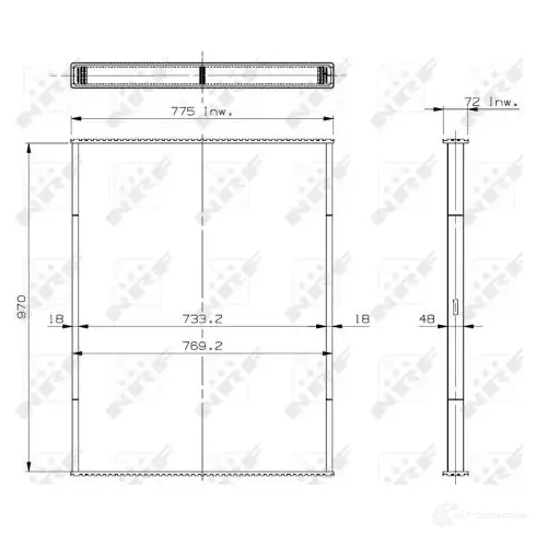 Интеркулер NRF 1785506 8718042013033 ZCA0 E 30430