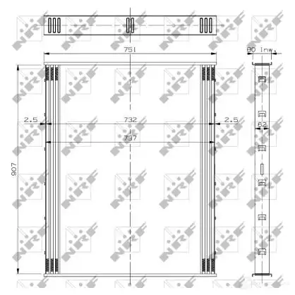 Интеркулер NRF 30288 8718042113801 1785392 S0K54M D
