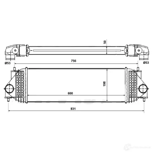 Интеркулер NRF 1785488 6D0TK NC 30393 8718042170866 изображение 4