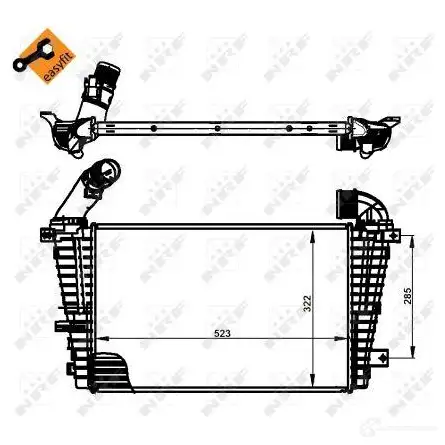 Интеркулер NRF 8718042114433 30302 P XA4L 1785402 изображение 4
