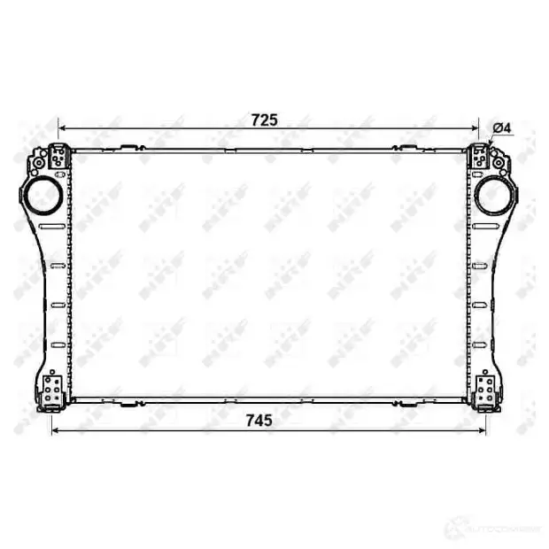 Интеркулер NRF 30244 JZR DN 8718042108586 1785352 изображение 0