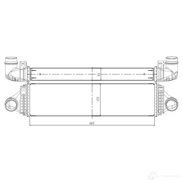 Интеркулер NRF 309067 1437659370 X43Q7 Q