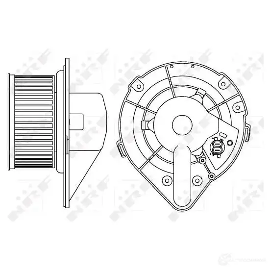Моторчик вентилятора печки NRF 1219570021 34164 8718042188748 K4D KOQ изображение 1