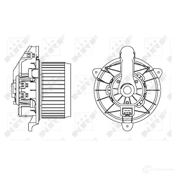 Моторчик вентилятора печки NRF 0 V447U 8718042188779 1219570049 34167 изображение 6