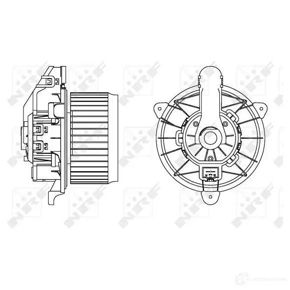 Моторчик вентилятора печки NRF 34166 9B1C I 8718042188762 1219570041 изображение 6