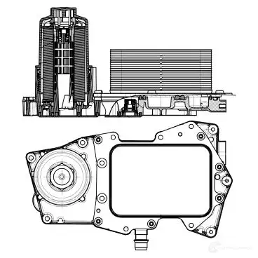 Масляный радиатор двигателя NRF 8718042183606 KQCAH Y 31332 1785982 изображение 8