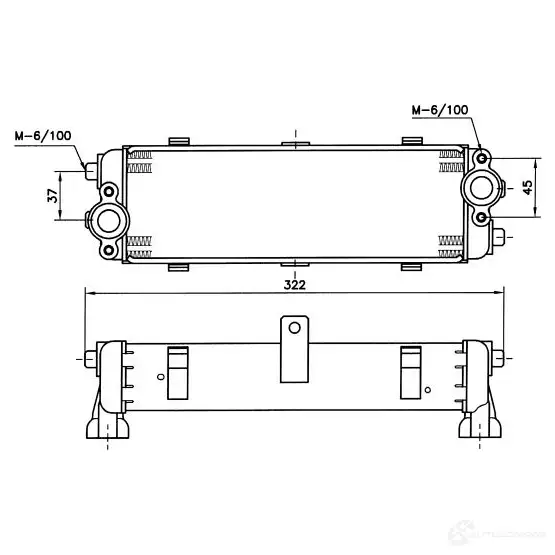 Масляный радиатор двигателя NRF 8718042140371 1785851 31 ZIF 31198 - Изображение 1